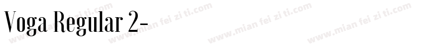 Voga Regular 2字体转换
